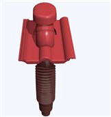 KMB BETA Taška plastová odvětrávací Beta o 160 mm višňová